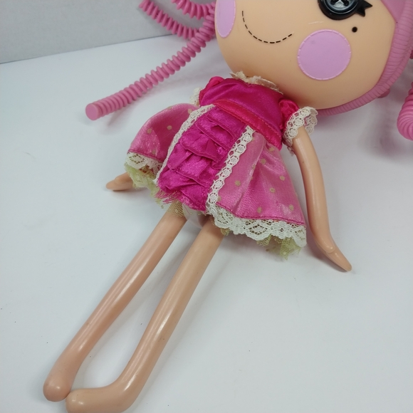 LalaLoopsy 12" Doll MGA 2010 Button Eyes Silly Pink Hair - Picture 5 of 14